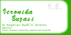 veronika buzasi business card